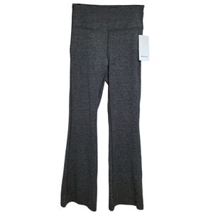 lululemon Groove Super-High-Rise Flared Pant Heathered Graphite Grey Size 10 NWT